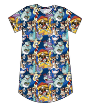 Load image into Gallery viewer, Cartoon Crew Ladies' T-Shirt Dress