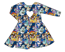 Load image into Gallery viewer, Cartoon Crew Molly Heart Back Twirly Dress
