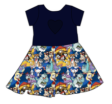 Load image into Gallery viewer, Cartoon Crew Molly Heart Back Twirly Dress