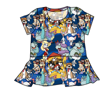 Load image into Gallery viewer, Cartoon Crew Peplum Top