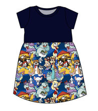Load image into Gallery viewer, Cartoon Crew Play Dress