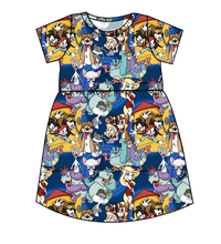 Load image into Gallery viewer, Cartoon Crew Play Dress