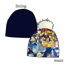 Load image into Gallery viewer, Cartoon Crew Slouchy Beanie (Reversible!)