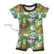 Load image into Gallery viewer, Digital Friends Grow With Me Pants And Shorts Romper