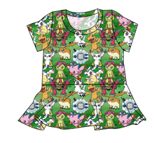 Load image into Gallery viewer, Digital Friends Ladies' Peplum Top