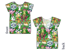 Load image into Gallery viewer, Digital Friends Low Back Ballerina Tee