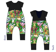 Load image into Gallery viewer, Digital Friends Low Back Romper and Bubble Romper