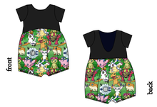 Load image into Gallery viewer, Digital Friends Low Back Romper and Bubble Romper