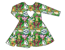 Load image into Gallery viewer, Digital Friends Molly Heart Back Twirly Dress