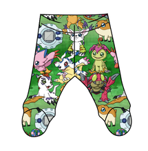 Load image into Gallery viewer, Digital Friends Newborn Footed Pants