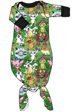 Load image into Gallery viewer, Digital Friends Newborn Knotted Gown