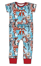 Load image into Gallery viewer, Mischief In A Hat Bennett Pants and Shorts Length T-Shirt Romper