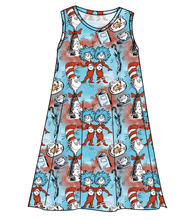 Load image into Gallery viewer, Mischief In A Hat Ladies' Swing Dress