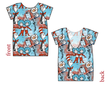 Load image into Gallery viewer, Mischief In A Hat Low Back Ballerina Tee