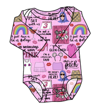 Load image into Gallery viewer, Girl World Lap Neck Bodysuit