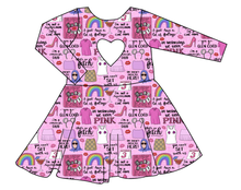 Load image into Gallery viewer, Girl World Molly Heart Back Twirly Dress