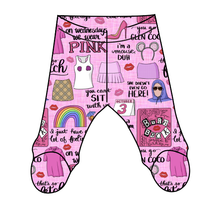 Load image into Gallery viewer, Girl World Newborn Footed Pants