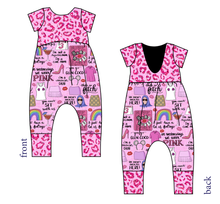 Load image into Gallery viewer, Girl World Low Back Romper and Bubble Romper
