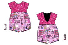 Load image into Gallery viewer, Girl World Low Back Romper and Bubble Romper