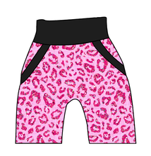 Load image into Gallery viewer, Pink Glitter Leopard Beanpole Pants And Shorts