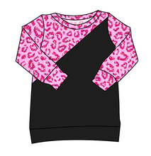 Load image into Gallery viewer, Pink Glitter Leopard Classic Hoodie (or Crewneck)