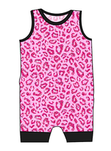 Load image into Gallery viewer, Pink Glitter Leopard Emmett Pants And Shorts T-Shirt Romper
