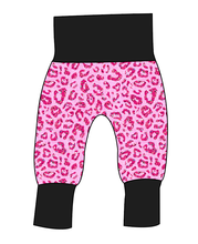Load image into Gallery viewer, Pink Glitter Leopard Grow With Me Pants And Shorts