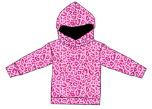 Load image into Gallery viewer, Pink Glitter Leopard Ladies Oversized Hoodie