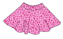 Load image into Gallery viewer, Pink Glitter Leopard Ladies' Circle Skirt