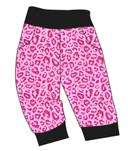 Load image into Gallery viewer, Pink Glitter Leopard Ladies' Joggers and Jogger Shorts
