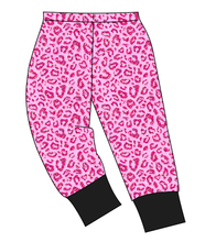 Load image into Gallery viewer, Pink Glitter Leopard Ladies' Lounge Pants