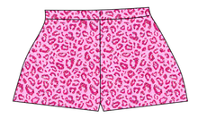 Load image into Gallery viewer, Pink Glitter Leopard Ladies' Lounge Shorts