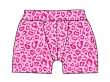 Load image into Gallery viewer, Pink Glitter Leopard Mens' Boxer Briefs