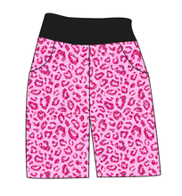 Load image into Gallery viewer, Pink Glitter Leopard Mens' Joggers and Jogger Shorts