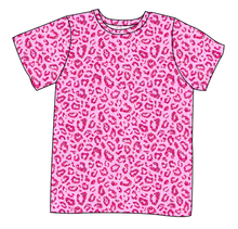 Load image into Gallery viewer, Pink Glitter Leopard Mens' Tee