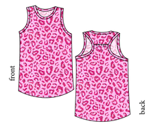 Load image into Gallery viewer, Pink Glitter Leopard Summer Tank