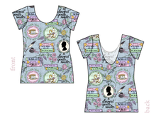 Load image into Gallery viewer, Regency Era Ladies' Low Back Ballerina Tee