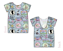 Load image into Gallery viewer, Regency Era Low Back Ballerina Tee