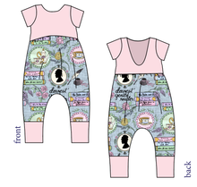 Load image into Gallery viewer, Regency Era Low Back Romper and Bubble Romper