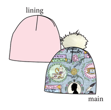 Load image into Gallery viewer, Regency Era Slouchy Beanie (Reversible!)