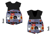 Load image into Gallery viewer, The Ravens Low Back Romper and Bubble Romper