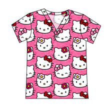 Load image into Gallery viewer, Purrfect Friends Ladies' Slouchy V-Neck Tee