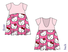 Load image into Gallery viewer, Purrfect Friends Low Back Dress