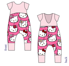 Load image into Gallery viewer, Purrfect Friends Low Back Romper and Bubble Romper