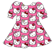 Load image into Gallery viewer, Purrfect Friends Prairie Dress
