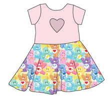 Load image into Gallery viewer, Care-A-Lot Friends Molly Heart Back Twirly Dress