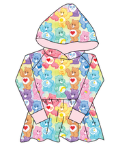 Load image into Gallery viewer, Care-A-Lot Friends Peplum Hoodie (or Crewneck)