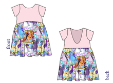 Load image into Gallery viewer, Unicorn Riders Low Back Dress