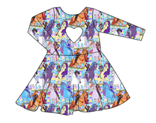 Load image into Gallery viewer, Unicorn Riders Molly Heart Back Twirly Dress