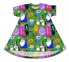 Load image into Gallery viewer, Time For An Adventure Basic T-Shirt Dress